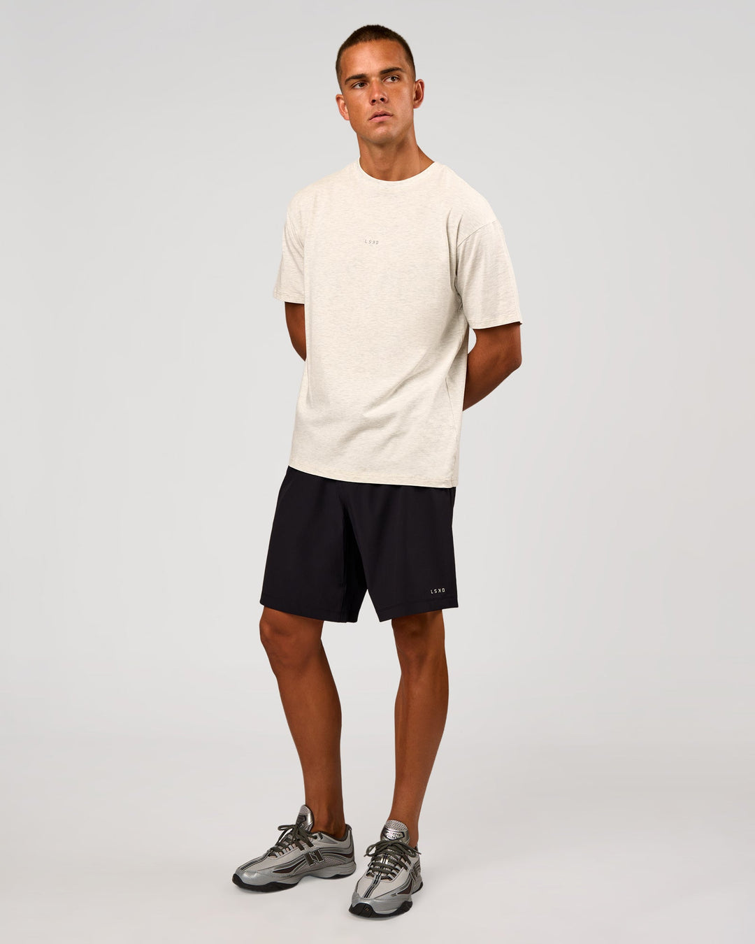 Man wearing Rep 9" Training Short - Black | Model:Albert | Size:M - view 6