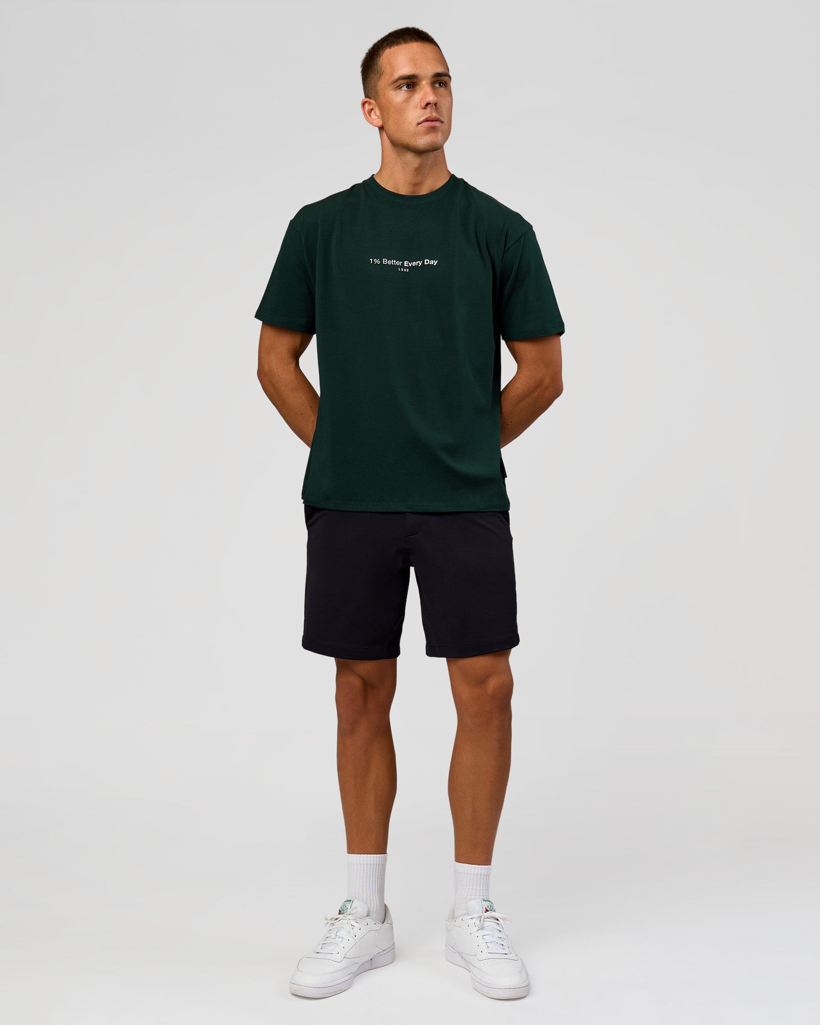 VS6 1% Better FLXCotton Oversize Tee - Midnight Green | LSKD – LSKD US