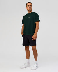 Man wearing VS6 1% Better FLXCotton Oversize Tee - Midnight Green | Model:Albert | Size:M | Thumbnail Index: 13