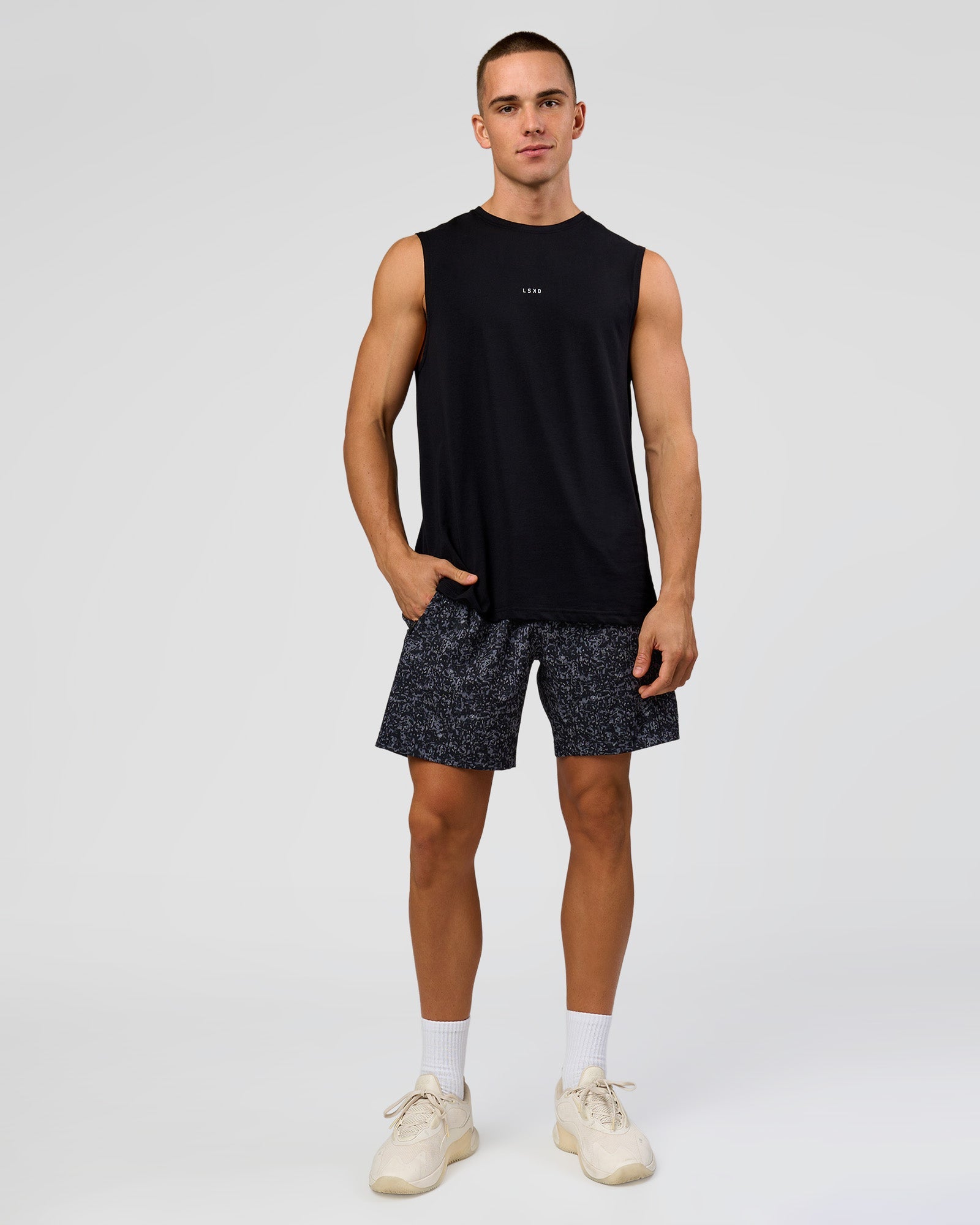 Base FLXCotton Tank - Black | LSKD – LSKD US