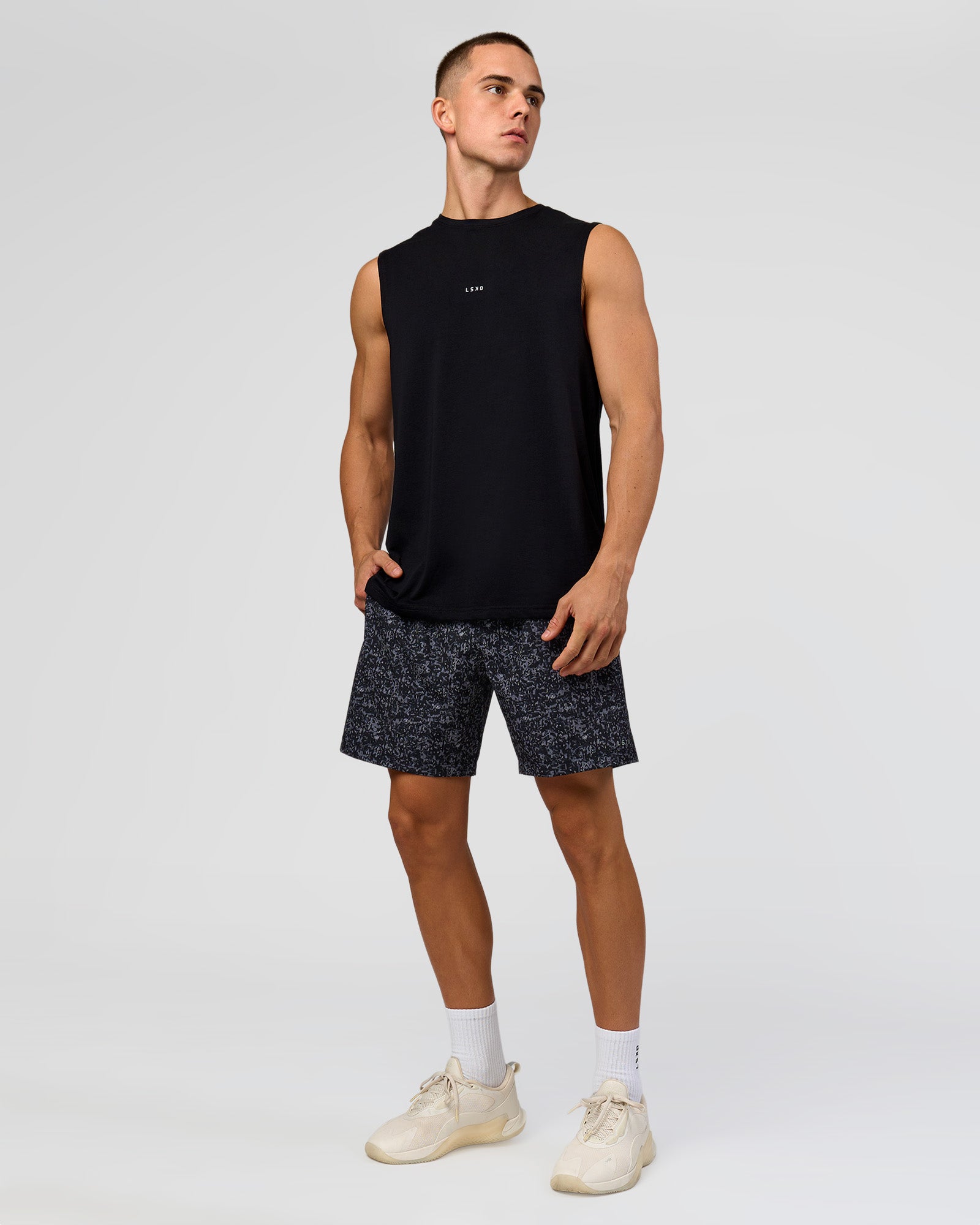 Base FLXCotton Tank - Black | LSKD – LSKD US