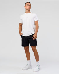 Man wearing Base FLXCotton Tee - White | Model:Base | Size:M | Thumbnail Index: 3