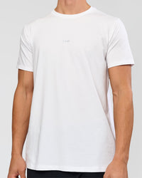 Man wearing Base FLXCotton Tee - White | Model:Base | Size:M | Thumbnail Index: 4