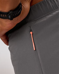 Man wearing Flow-Mode Lined 5" Short - Dark Storm | Model:George | Size:M | Thumbnail Index: 6
