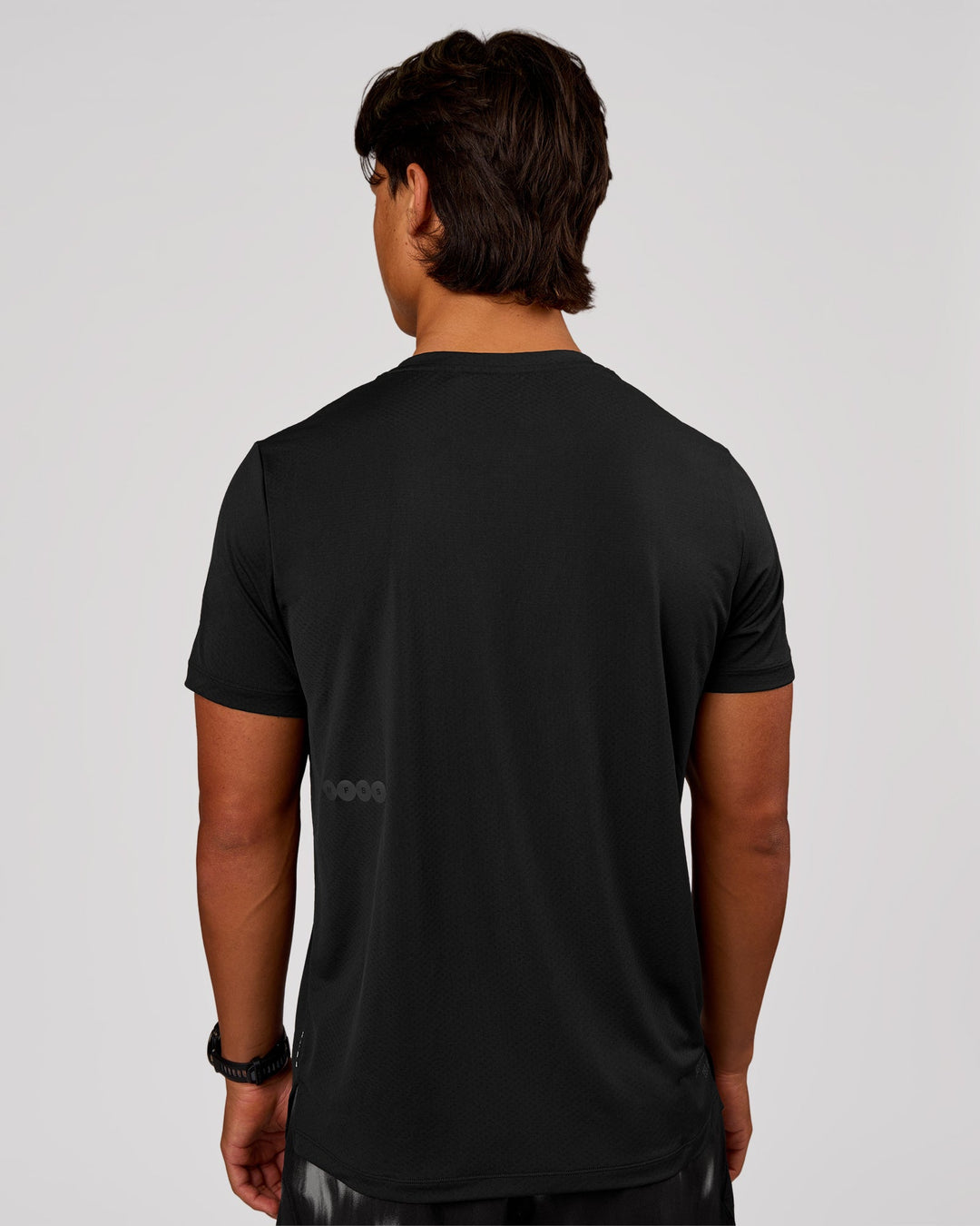 Man wearing Game Plan Rep Training Tee - Black-Onyx | Model:George | Size:M - view 5