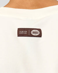 Man wearing Inline Heavyweight FLXCotton Oversized Tee - Off White-Hot Chocolate | Model:Leandro | Size:M | Thumbnail Index: 12