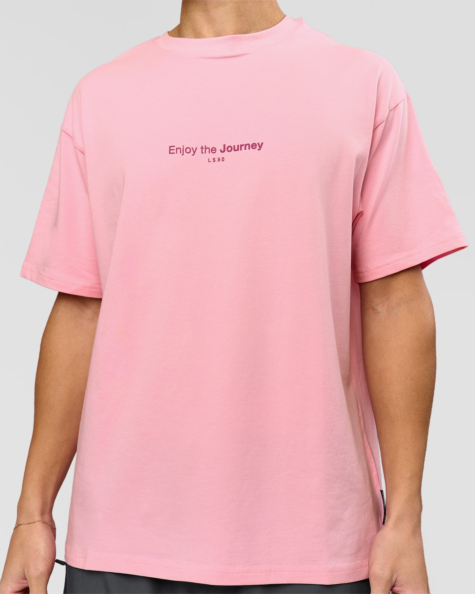 VS1 Enjoy The Journey FLXCotton Oversize Tee - Pink Rose | LSKD