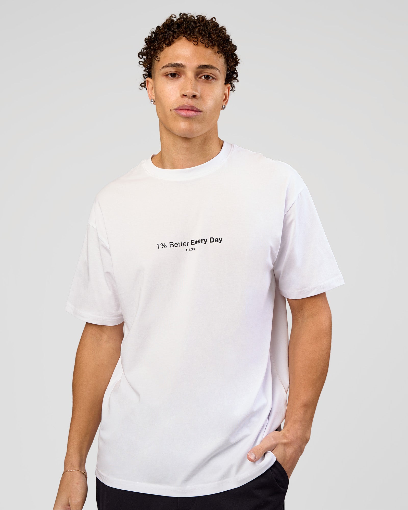 VS6 1% Better FLXCotton Oversize Tee - White | LSKD – LSKD US