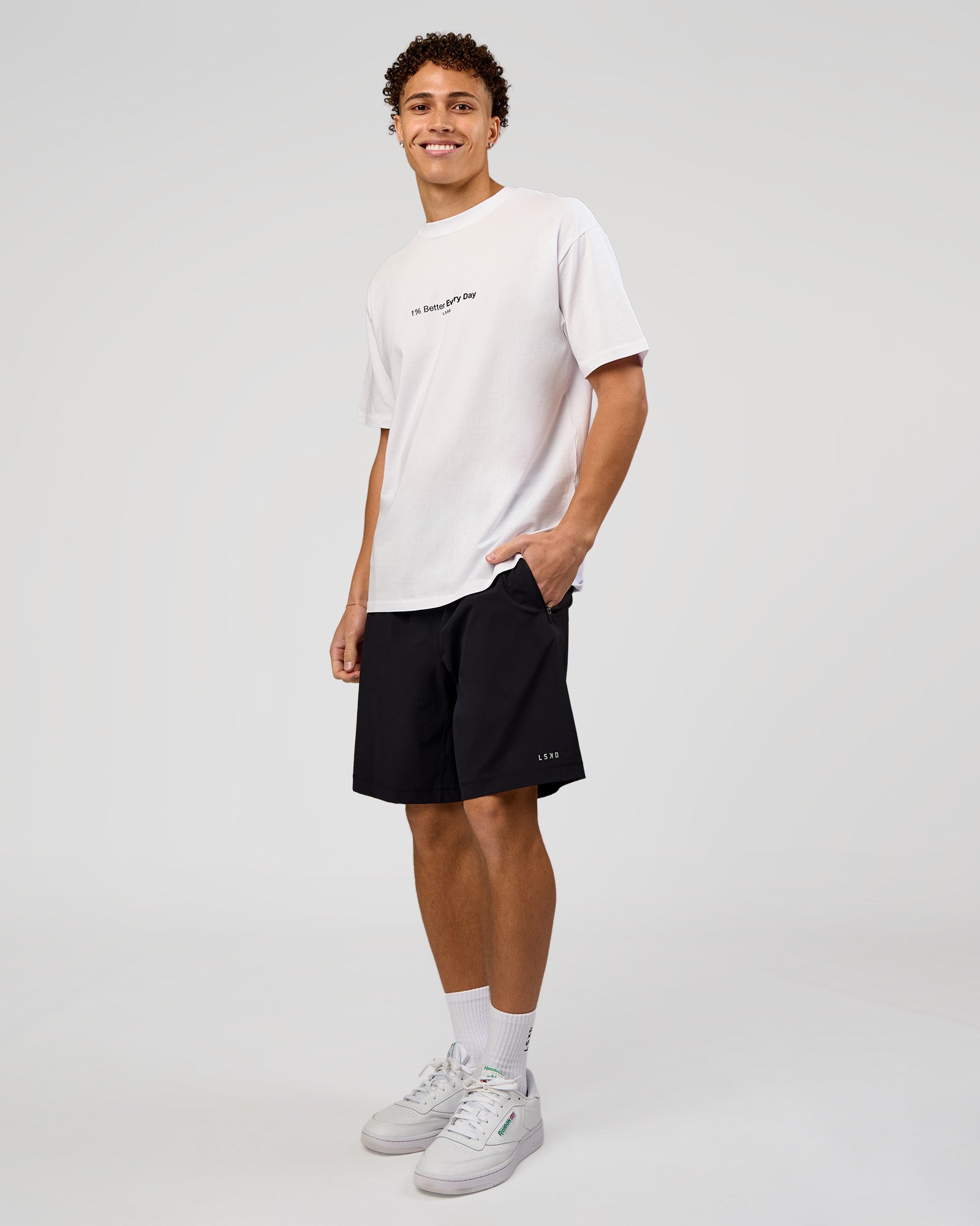 VS6 1% Better FLXCotton Oversize Tee - White | LSKD – LSKD US