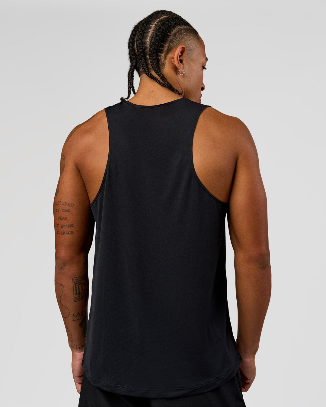Man wearing Rep Training Tank - Black | Model:Malebo | Size:M - view 3