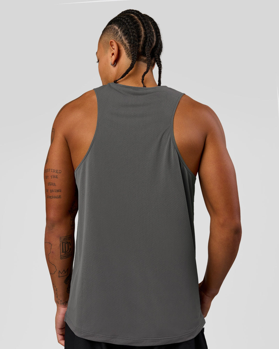 Man wearing Rep Training Tank - Dark Storm | Model:Malebo | Size:M - view 2