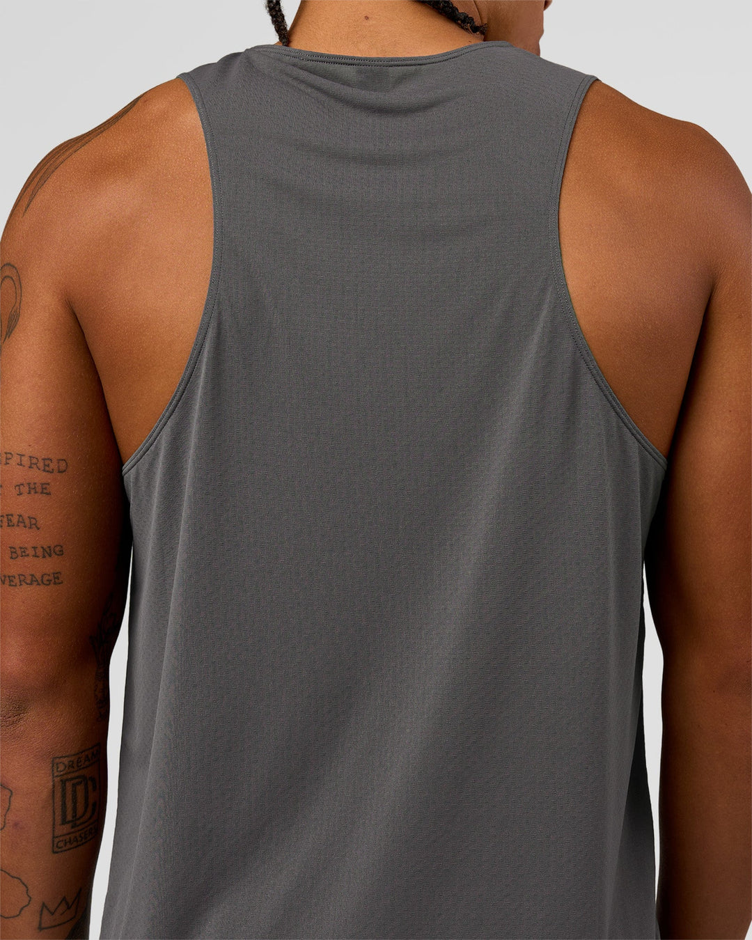 Man wearing Rep Training Tank - Dark Storm | Model:Malebo | Size:M - view 4