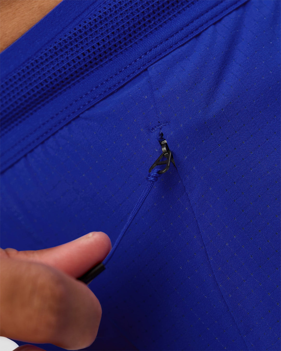 Man wearing UltraAir 5" Lined Performance Short  - Electric Indigo | Model:Malebo | Size:M - view 12