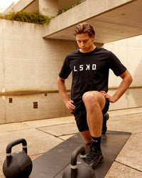 Power FLXDRY Tee - Black-White