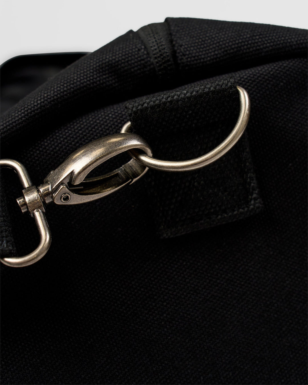 Studio image of Everywhere  Canvas Duffle - Black-White - view 7