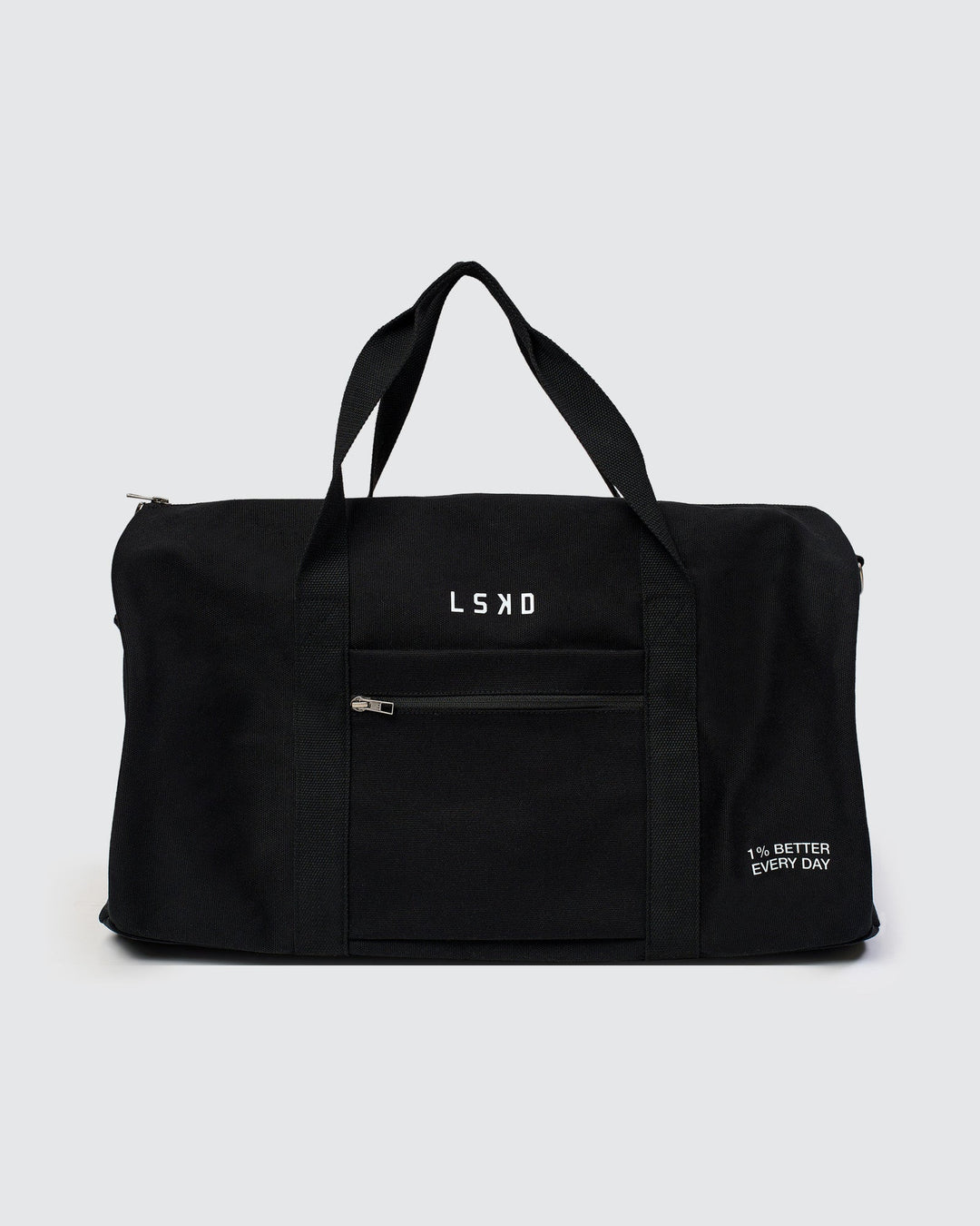 Studio image of Everywhere  Canvas Duffle - Black-White - view 9
