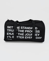 Studio image of Everywhere  Canvas Duffle - Black-White | Thumbnail Index: 10