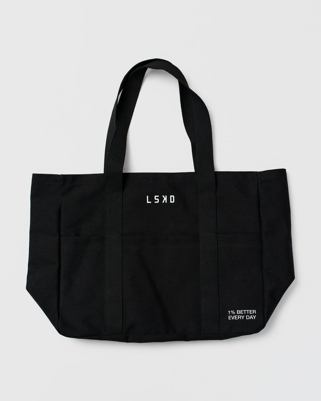 Studio image of Everywhere Canvas Tote - Black-White - view 2