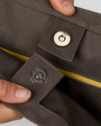 Studio image of Everywhere Canvas Tote - Walnut Grey-Lemon | Thumbnail Index: 8