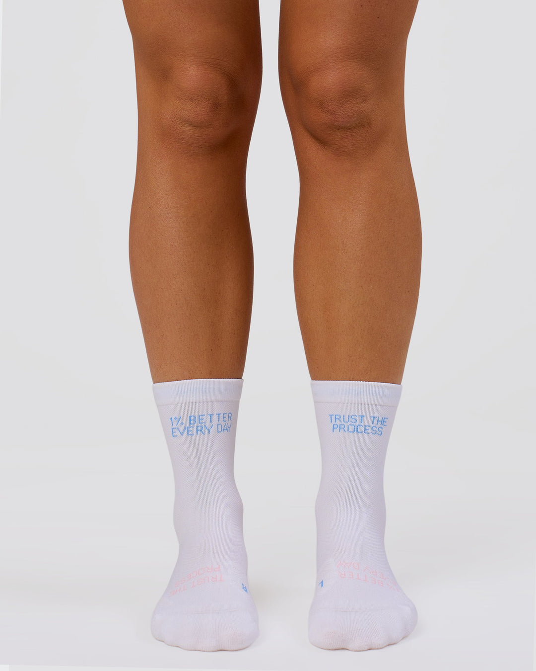 Studio image of Flow Performance Quarter Socks - White-Open Air - view 1