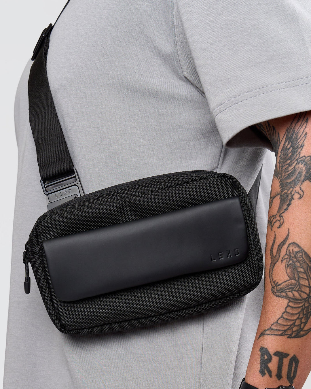 Studio image of Functional Training Crossbody Bag - Black - view 10