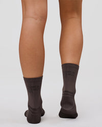 Studio image of Hype Performance Quarter Socks - Onyx-Off White | Thumbnail Index: 2
