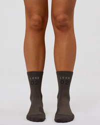 Studio image of Hype Performance Quarter Socks - Onyx-Off White | Thumbnail Index: 1