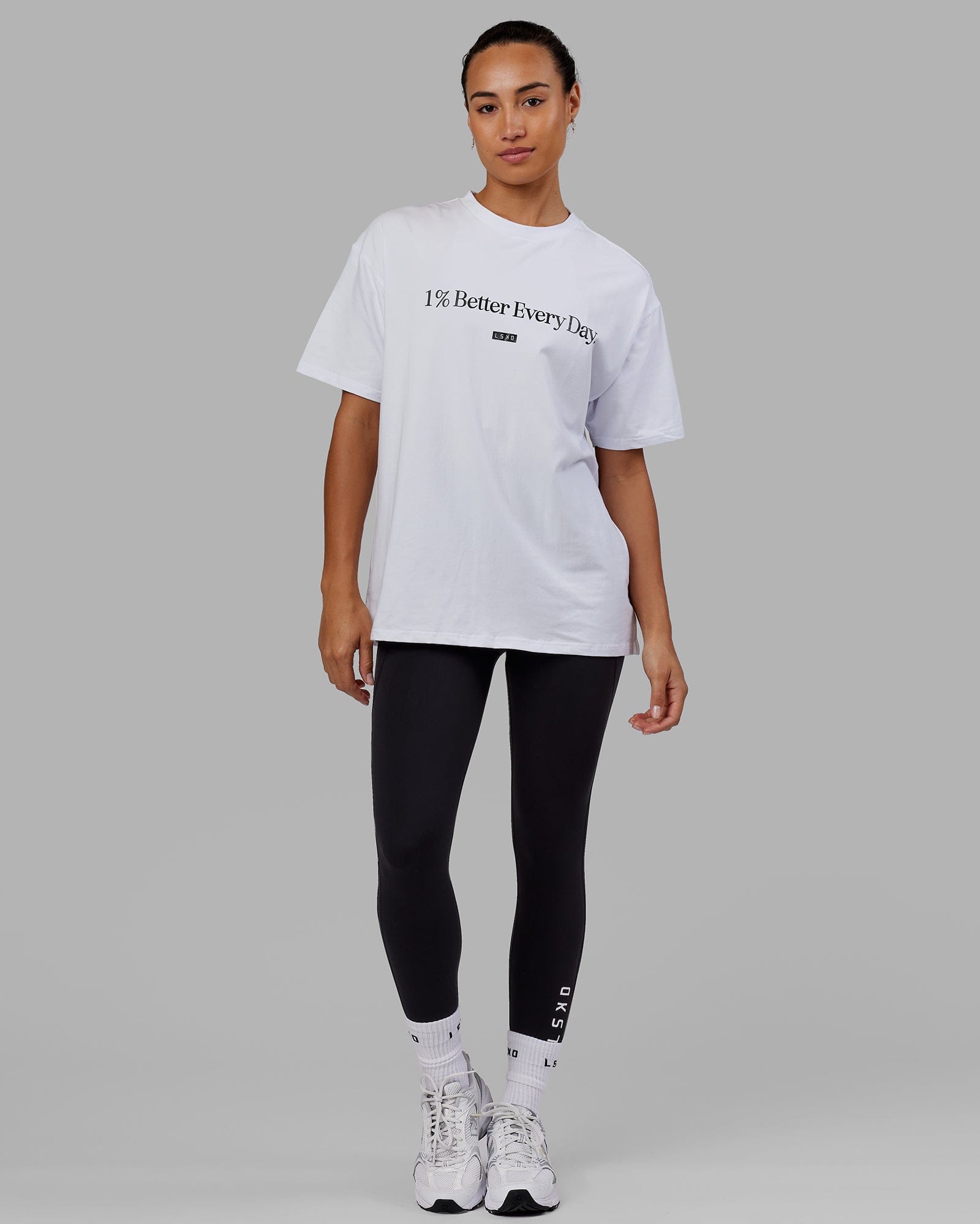 Unisex 1% Better FLXCotton Tee Oversize - White | LSKD – LSKD US
