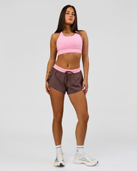 Woman wearing Accelerate 3" Mid-Rise Running Short - Neapolitan | Model:Bianca | Size:S | Thumbnail Index: 6