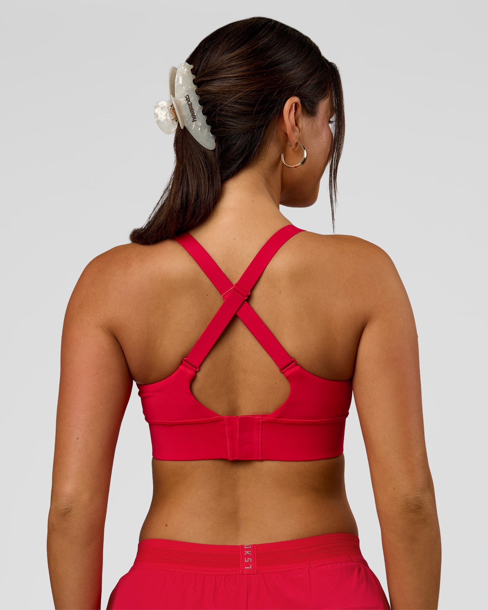 Accelerate Medium Support Sports Bra - Scarlet | LSKD – LSKD US