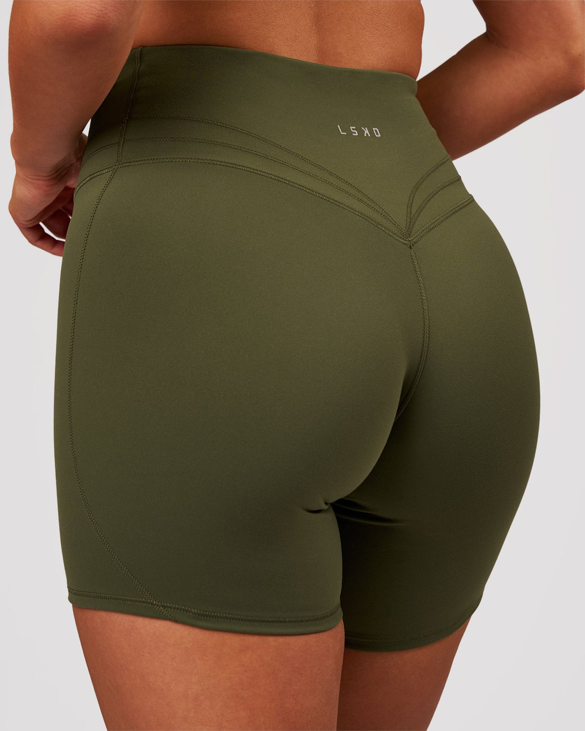 Luxe V-Contour High-Rise 6" Short - Pure Olive - view 1