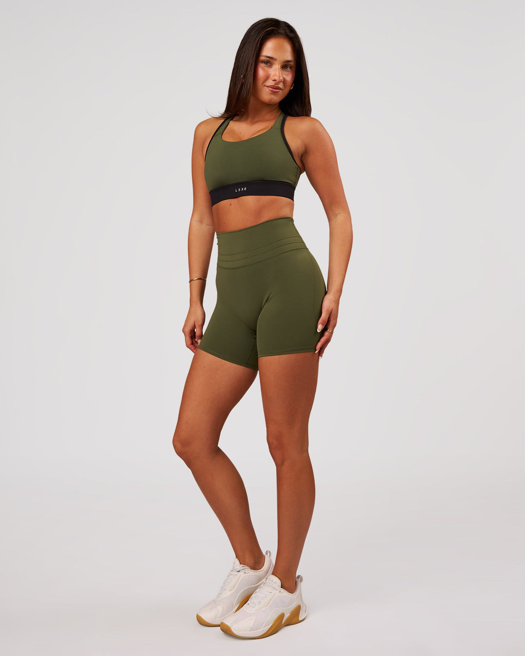 Luxe V-Contour High-Rise 6" Short - Pure Olive - view 8