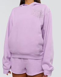Woman wearing MVP Elite French Terry Hoodie - Pale Lilac | Model:Bianca | Size:S | Thumbnail Index: 4