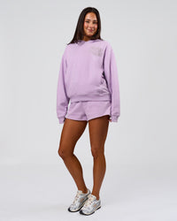 Woman wearing MVP Elite French Terry Hoodie - Pale Lilac | Model:Bianca | Size:S | Thumbnail Index: 14