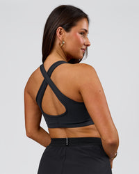 Woman wearing Stamina Amplify Sports Bra - Black | Model:Bianca | Size:S | Thumbnail Index: 8