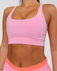 Woman wearing Vision Sports Bra - Pink Rose | Model:Bianca | Size:S | Thumbnail Index: 2