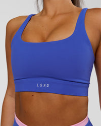 Woman wearing Vision Sports Bra - Power Cobalt | Model:Bianca | Size:S | Thumbnail Index: 1