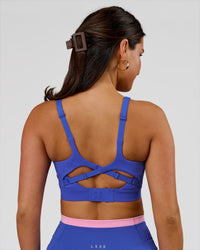 Woman wearing Vision Sports Bra - Power Cobalt | Model:Bianca | Size:S | Thumbnail Index: 6