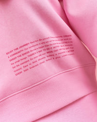 Woman wearing We Rise Oversized Sweater - Pink Rose-We Rise | Model:Bianca | Size:S | Thumbnail Index: 14