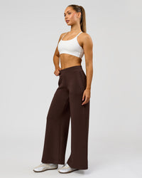 Woman wearing Elevate SoftTouch Wide Leg Pant - Hot Chocolate | Model:Claire | Size:S | Thumbnail Index: 2