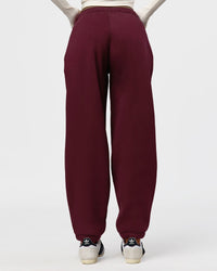 Woman wearing Go-To Oversized Track Pant - Cherry Lacquer | Model:Jordan | Size:S | Thumbnail Index: 5