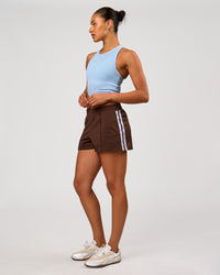 Woman wearing Go-To FLXCotton Rib Crop Tank - Open Air | Model:Rosie | Size:S | Thumbnail Index: 3