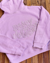 Woman wearing MVP Elite French Terry Hoodie - Pale Lilac | Model:Rosie | Size:S | Thumbnail Index: 3