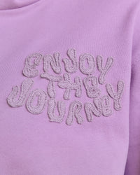 Woman wearing MVP Elite French Terry Hoodie - Pale Lilac | Model:Rosie | Size:S | Thumbnail Index: 11