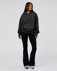 Woman wearing Base Oversized DC Hoodie - Onyx | Model:Bianca | Size:XS | Thumbnail Index: 11