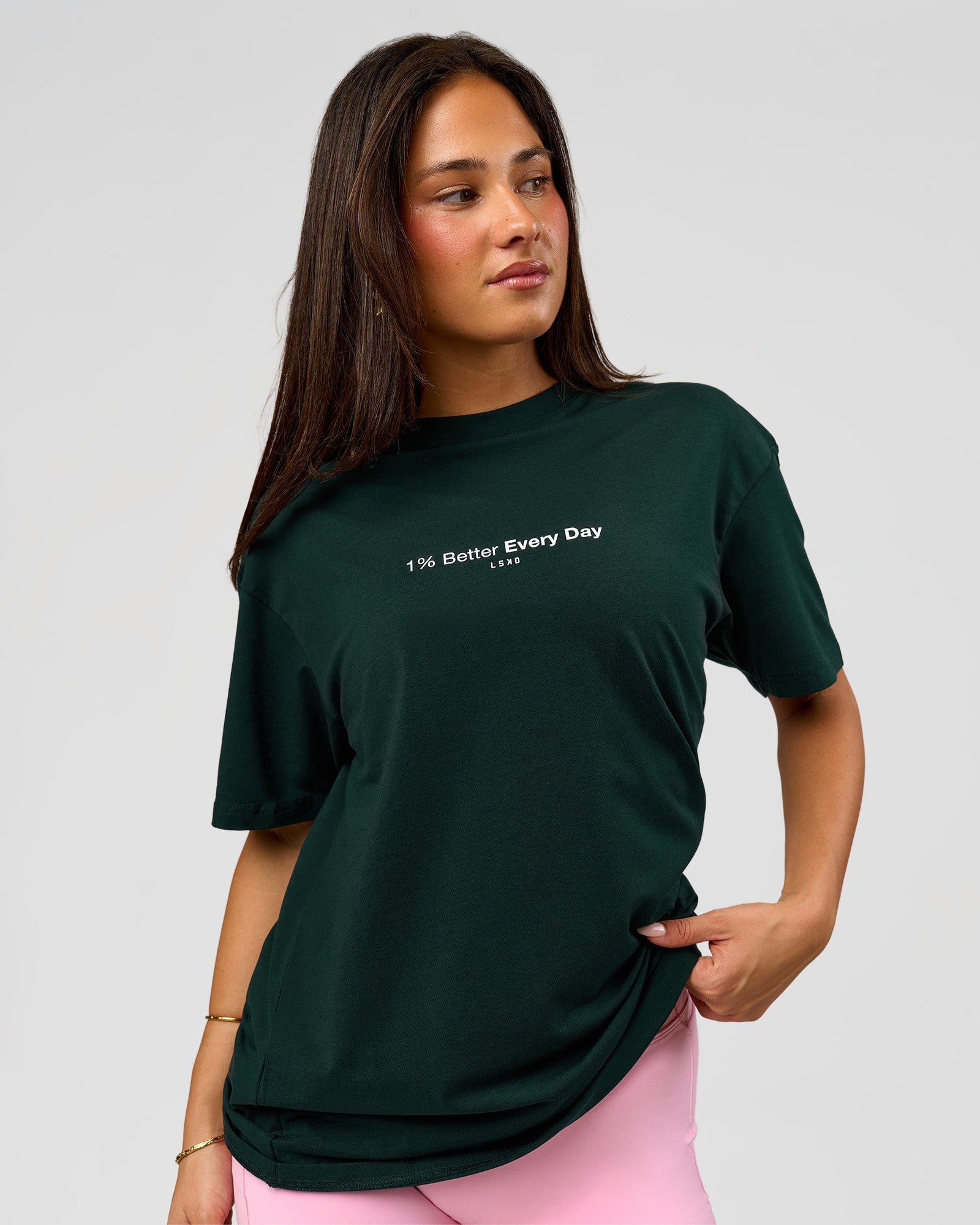 VS6 1% Better FLXCotton Oversize Tee - Midnight Green | LSKD – LSKD US