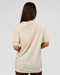 Woman wearing VS6 1% Better FLXCotton Oversize Tee - Vanilla Bean | Model:Bianca | Size:XS | Thumbnail Index: 5