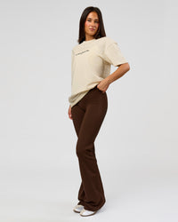 Woman wearing VS6 1% Better FLXCotton Oversize Tee - Vanilla Bean | Model:Bianca | Size:XS | Thumbnail Index: 11