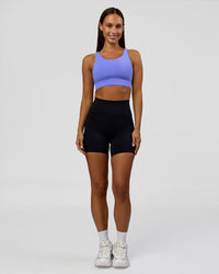 Woman wearing Accelerate Sports Bra - Bluebell | Model:Brylee | Size:XS | Thumbnail Index: 4