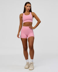 Woman wearing Accelerate Sports Bra - Pink Rose | Model:Brylee | Size:XS | Thumbnail Index: 8